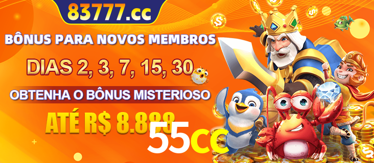 Anúncio dos benefícios para Membro VIP Sênior na plataforma 55cc, incluindo bônus promocionais, semanais e mensais, ilustrado com o personagem Fortune Tiger.