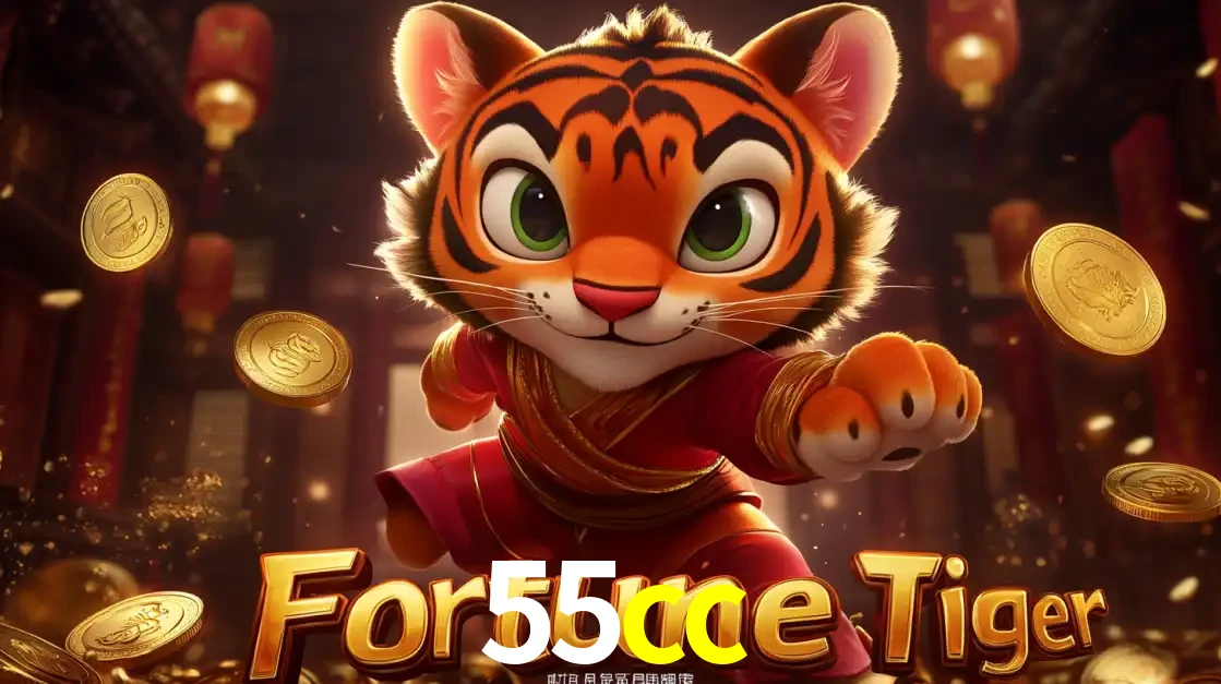O carismático mascote do jogo de slot Fortune Tiger, um tigre fofo em pose de artes marciais, pronto para trazer sorte e multiplicadores de ganhos no cassino online 55cc.